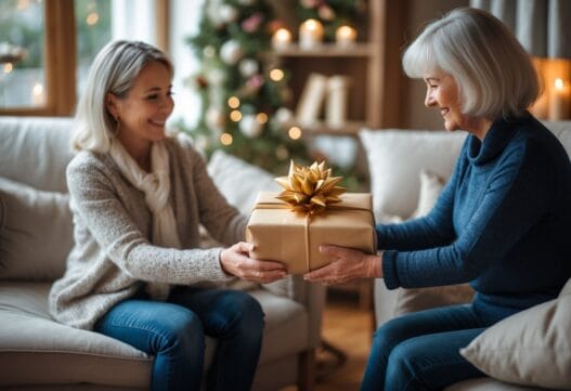 Professionelt billede af gaver til svigermor med fokus på stilfulde og unikke gaveideer.